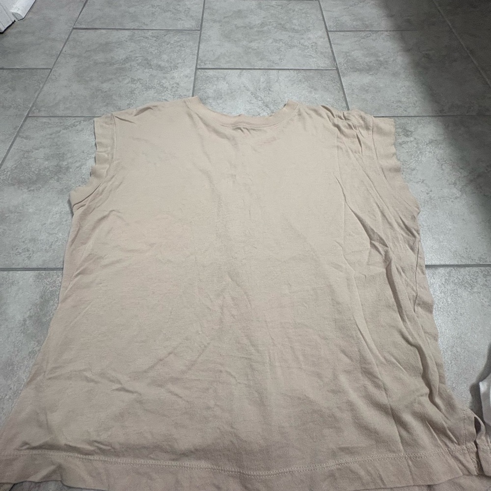 Target set of Three Sleeveless Tops - White, Green, Tan - Picture 5 of 7